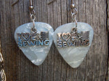 CLEARANCE I Heart Sewing Charm Guitar Pick Earrings - Pick Your Color