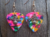 CLEARANCE I Heart Volleyball Charm Guitar Pick Earrings - Pick Your Color
