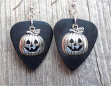 CLEARANCE Jack O' Lantern Charm Guitar Pick Earrings - Pick Your Color