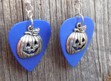 CLEARANCE Jack O' Lantern Charm Guitar Pick Earrings - Pick Your Color
