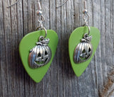 CLEARANCE Jack O' Lantern Charm Guitar Pick Earrings - Pick Your Color