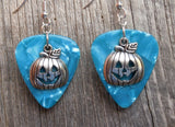 CLEARANCE Jack O' Lantern Charm Guitar Pick Earrings - Pick Your Color