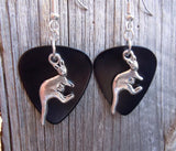 CLEARANCE Kangaroo Charm Guitar Pick Earrings - Pick Your Color