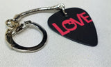 Love Guitar Pick Keychain