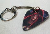 Red Head Fantasy Anime Character Woman Guitar Pick Key Chain