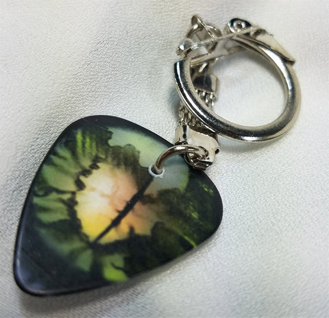 Reptile Eye Guitar Pick Keychain