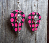 CLEARANCE Skull Key Charm Guitar Pick Earrings - Pick Your Color