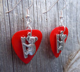 Koala Bear Guitar Pick Earrings - Pick Your Color