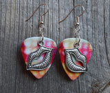 CLEARANCE Lip Charm Guitar Pick Earrings - Pick Your Color
