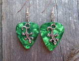 CLEARANCE Lizard Charm Guitar Pick Earrings - Pick Your Color