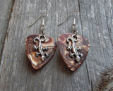 CLEARANCE Lizard Charm Guitar Pick Earrings - Pick Your Color
