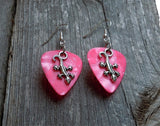 CLEARANCE Lizard Charm Guitar Pick Earrings - Pick Your Color
