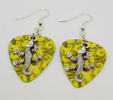 CLEARANCE Lizard Charm Guitar Pick Earrings - Pick Your Color