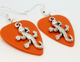 CLEARANCE Lizard Charm Guitar Pick Earrings - Pick Your Color