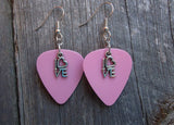CLEARANCE Love Text Charm Guitar Pick Earrings - Pick Your Color