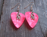 CLEARANCE Love Text Charm Guitar Pick Earrings - Pick Your Color