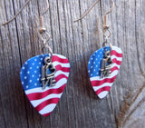 CLEARANCE Love Text Charm Guitar Pick Earrings - Pick Your Color