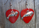 CLEARANCE Manatee Charm Guitar Pick Earrings - Pick Your Color