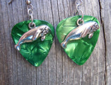 CLEARANCE Manatee Charm Guitar Pick Earrings - Pick Your Color