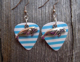 CLEARANCE Manatee Charm Guitar Pick Earrings - Pick Your Color