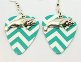 CLEARANCE Manatee Charm Guitar Pick Earrings - Pick Your Color