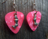 CLEARANCE Mermaid Charm Guitar Pick Earrings - Pick Your Color