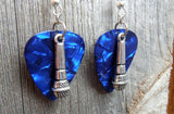 CLEARANCE Microphone Charm Guitar Pick Earrings - Pick Your Color