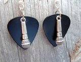 CLEARANCE Microphone Charm Guitar Pick Earrings - Pick Your Color