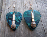 CLEARANCE Microphone Charm Guitar Pick Earrings - Pick Your Color