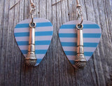 CLEARANCE Microphone Charm Guitar Pick Earrings - Pick Your Color