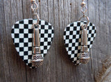 CLEARANCE Microphone Charm Guitar Pick Earrings - Pick Your Color