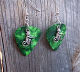 CLEARANCE Monkey Charm Guitar Pick Earrings - Pick Your Color