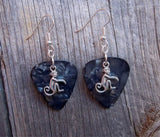 CLEARANCE Monkey Charm Guitar Pick Earrings - Pick Your Color