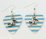CLEARANCE Monkey Charm Guitar Pick Earrings - Pick Your Color