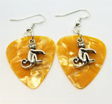 CLEARANCE Monkey Charm Guitar Pick Earrings - Pick Your Color