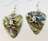 CLEARANCE Monkey Charm Guitar Pick Earrings - Pick Your Color