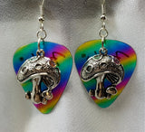 CLEARANCE Mushrooms Charm Guitar Pick Earrings - Pick Your Color