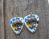 CLEARANCE Mushrooms Charm Guitar Pick Earrings - Pick Your Color