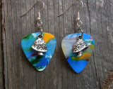 Small Mushrooms Charm Guitar Pick Earrings - Pick Your Color