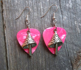 CLEARANCE Tall Mushroom Charm Guitar Pick Earrings - Pick Your Color