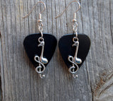 Note and Clef Guitar Pick Earrings - Pick Your Color