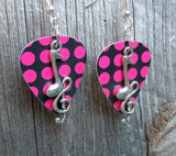 Note and Clef Guitar Pick Earrings - Pick Your Color