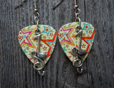 Note and Clef Guitar Pick Earrings - Pick Your Color