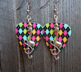 Note and Clef Guitar Pick Earrings - Pick Your Color