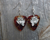 Flying Owl Guitar Pick Earrings - Pick Your Color