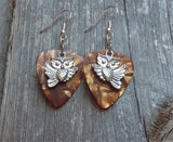 Flying Owl Guitar Pick Earrings - Pick Your Color