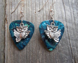 Flying Owl Guitar Pick Earrings - Pick Your Color