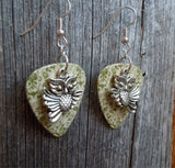 Flying Owl Guitar Pick Earrings - Pick Your Color
