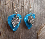 Flying Owl Guitar Pick Earrings - Pick Your Color