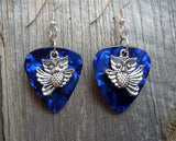 Flying Owl Guitar Pick Earrings - Pick Your Color